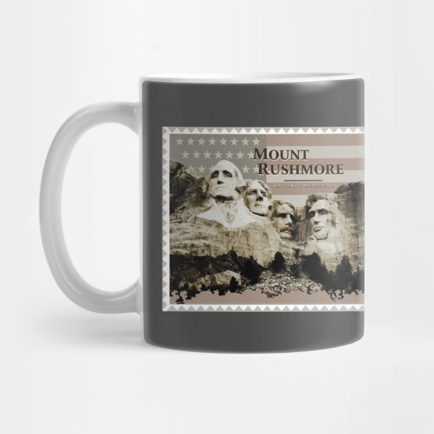 Mount Rushmore Stamp by Northofthepines